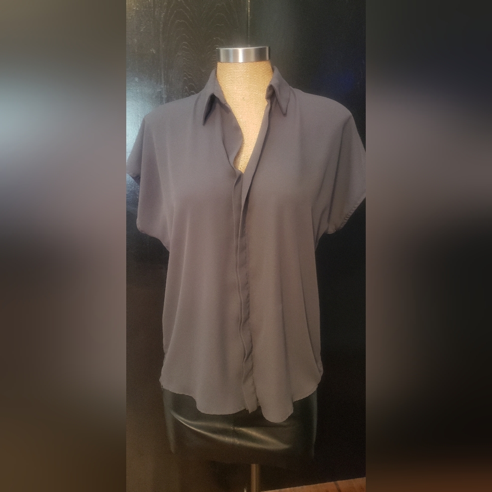 Mossimo Supply Co. Gray Blouse